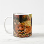 Katzen im Herbst Kaffeetasse (Links)