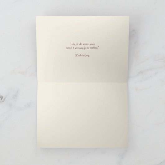 Katzen im Herbst Karte (Innenseite)