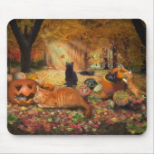 Katzen im Herbst Mousepad (Vorne)