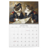 Katzen im historischen Kostüm 2026 Mauerkalender Kalender (Jan 2026)