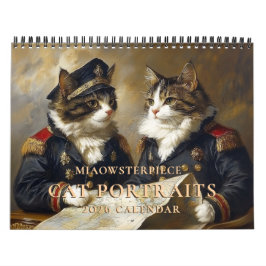 Katzen im historischen Kostüm 2026 Mauerkalender Kalender