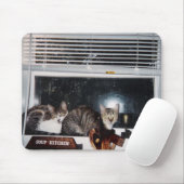 Katzen im Küchen-Fenster Mousepad (Mit Mouse)