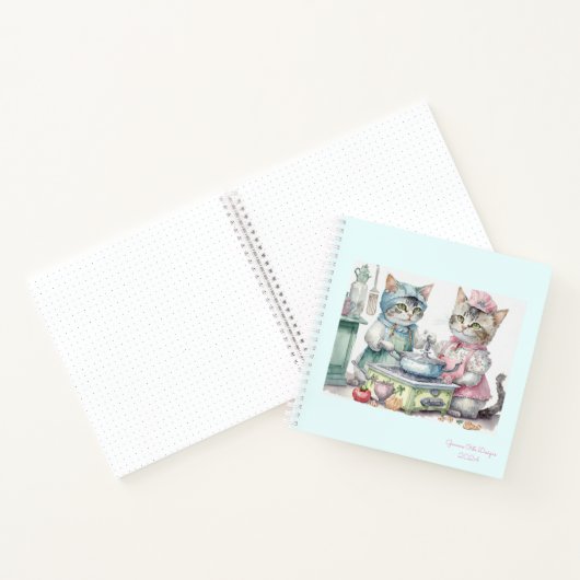 Katzen im Küchenheft Notizblock (Innenseite)