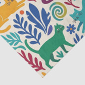 Katzen im Matisse-Stil Seidenpapier (Detail)