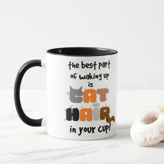 Katzen im Pokal Humorale Katze Lover Tasse (Mit Donut)