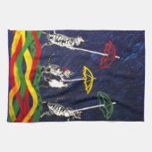 Katzen im Regen Geschirrtuch (Horizontal)