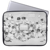 Katzen im Schlafsaal Laptopschutzhülle (Vorderseite)