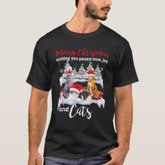 Katzen im Schnee Winterweihnachtsfest340 T-Shirt