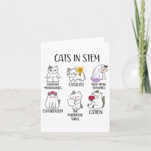 Katzen im Stem Funny Science Meme Scientist Nerd C Karte