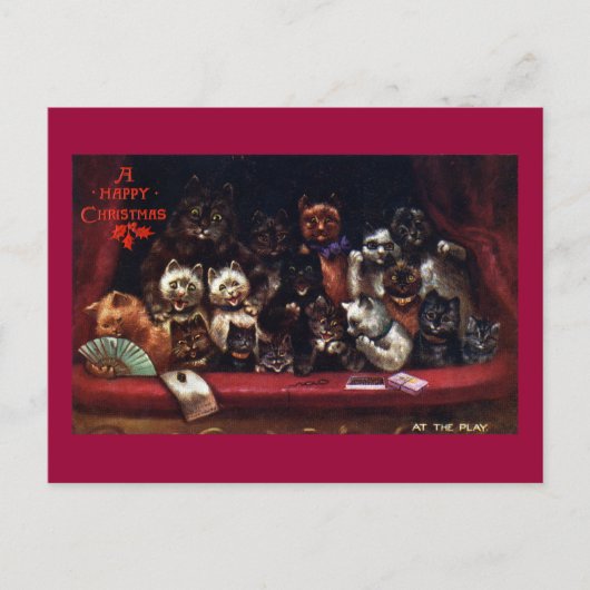 Katzen im Theater zu Weihnachten (Vorderseite)
