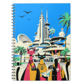 Katzen im Urlaub Besuch der Zukunft Notizblock (Vorderseite)