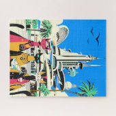 Katzen im Urlaub Besuch der Zukunft Puzzle (Horizontal)