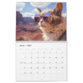 Katzen im Urlaub Kalender (Mär 2027)