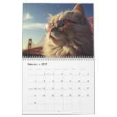 Katzen im Urlaub Kalender (Feb 2027)