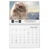 Katzen im Urlaub - Logo für Geschenke für Unterneh Kalender (Jan 2026)