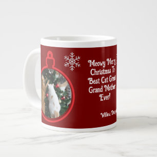 Katzen im Weihnachtsbaum individuell anpassbarer S Jumbo-Tasse