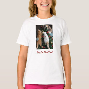 Katzen im Weihnachtsbaum individuell anpassen T-Shirt