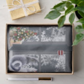 Katzen im Weihnachtsfenster Seidenpapier (Geschenk)