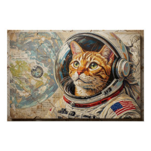 KATZEN IM WELTRAUM 8 POSTER