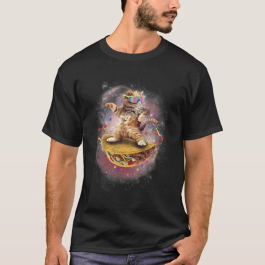 Katzen im Weltraum in der Galaxy Cat Sonnenbrille  T-Shirt (Vorderseite)