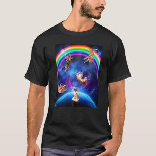 Katzen Im Weltraum Kitten All Katzen Galaxy 2 T-Shirt