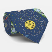 Katzen im Weltraum Krawatte (Gerollt)