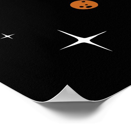 Katzen im Weltraum Poster (Ecke)