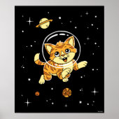 Katzen im Weltraum Poster (Vorne)