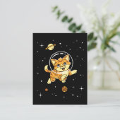 Katzen im Weltraum Postkarte (Stehend Vorderseite)