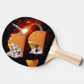 Katzen im Weltraum Tischtennis Schläger (Seitenansicht)