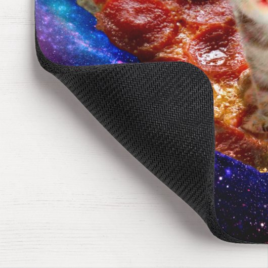 Katzen im Weltraumpizza Mousepad (Ecke)