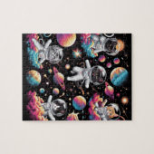 Katzen im Weltraumrätsel! Puzzle (Horizontal)