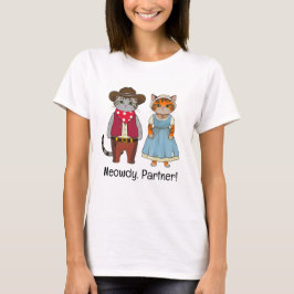 Katzen im wilden Westen, historischer Western T-Shirt