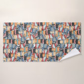 Katzen im Winter-Skarven & Hats-Muster Badehandtuch (Badehandtuch)