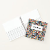 Katzen im Winter-Skarven & Hats-Muster Notizblock (Innenseite)