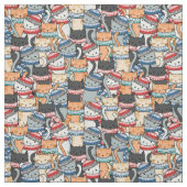 Katzen im Winter-Skarven & Hats-Muster Stoff (Muster)