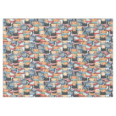 Katzen im Winter-Skarven & Hats-Muster Tischdecke (Vorderseite (Horizontal))
