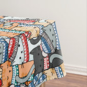 Katzen im Winter-Skarven & Hats-Muster Tischdecke (Beispiel)