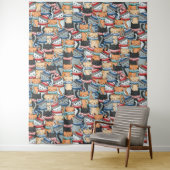 Katzen im Winter-Skarven & Hats-Muster Wandteppich (Beispiel)