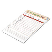 Katzen-Impfdiagramm Notizblock (angewinkelt)