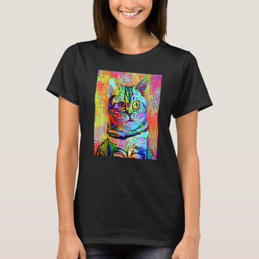 KATZEN IMPRESSIONIST Kätzchen Kitty Ich Bin Eine K T-Shirt (Vorderseite)