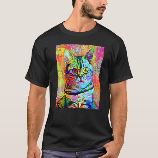 KATZEN IMPRESSIONIST Kätzchen Kitty Ich Bin Eine K T-Shirt (Vorderseite)