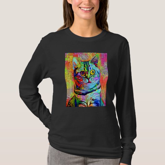 KATZEN IMPRESSIONIST Kätzchen Kitty Ich Bin Eine K T-Shirt (Vorderseite)