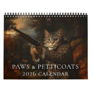 Katzen in alten Meistergemälden 2026 Mauerkalender Kalender