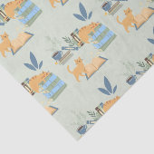 Katzen in Büchern Seidenpapier (Ausschnitt)