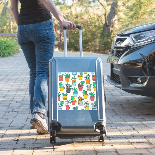 Katzen in den Blumentöpfen Aufkleber (Koffer Insitu)