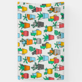 Katzen in den Blumentöpfen Banner (Vertikal)