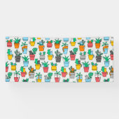 Katzen in den Blumentöpfen Banner (Horizontal)