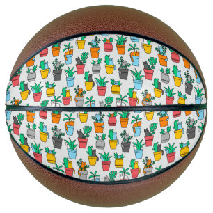 Katzen in den Blumentöpfen Basketball