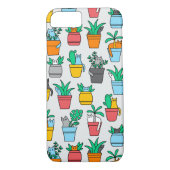Katzen in den Blumentöpfen Case-Mate iPhone Hülle (Rückseite)